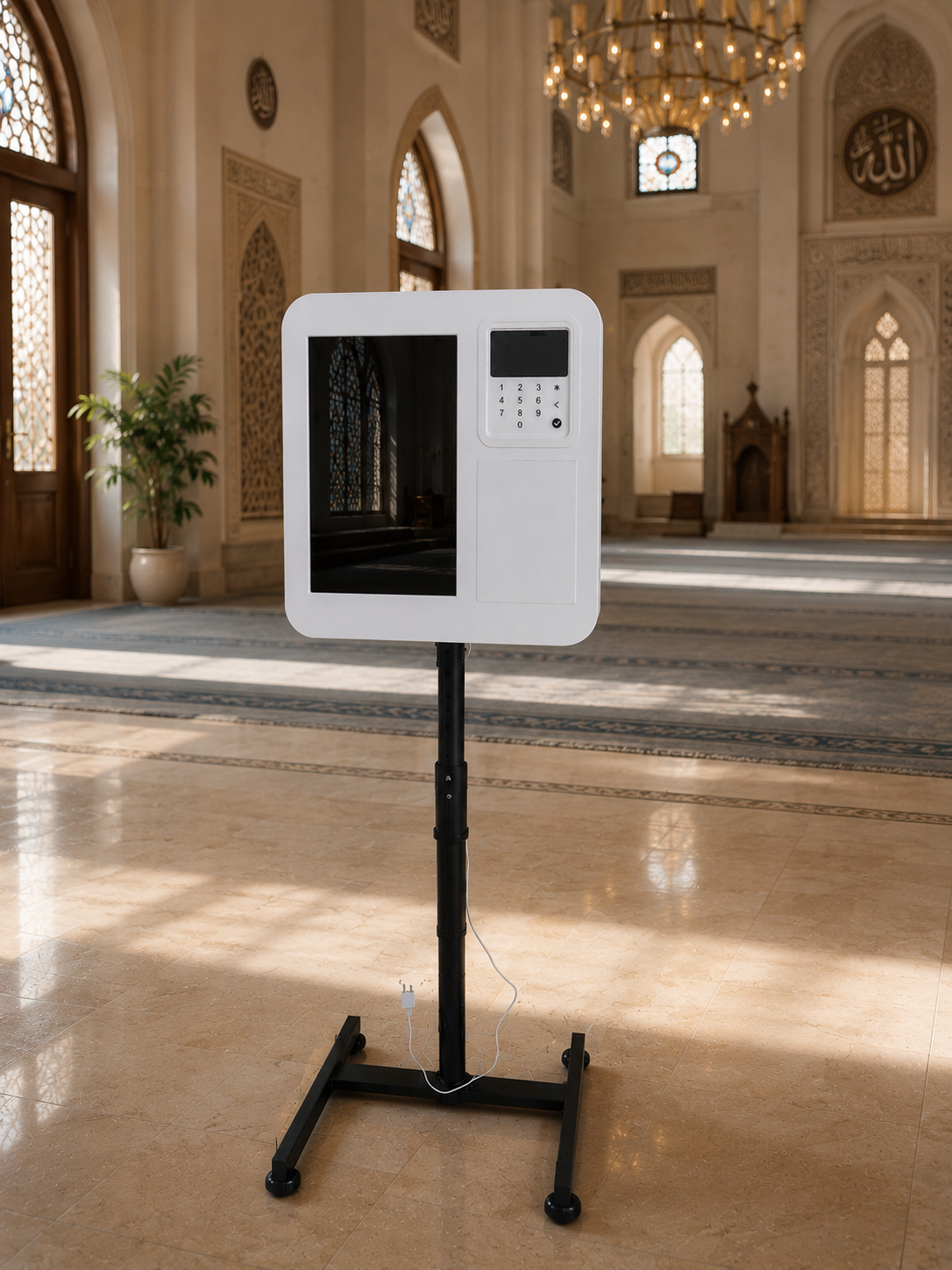 Standard mit Standfuß – digitale Spendensäule